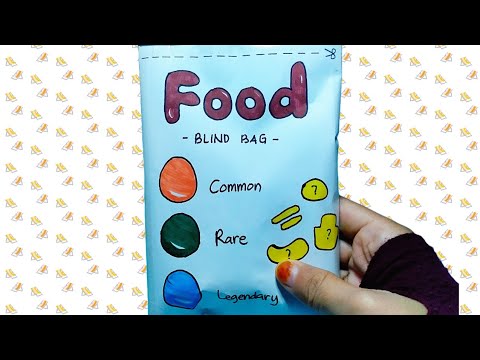 [💸Paper DIY💸] Opening Food🌮🌭🍔🍜🍝🍟 Paper Blind Bag