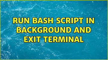 Run Bash script in background and exit terminal (5 Solutions!!)