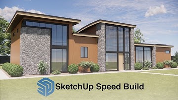 House 2 - Modern Mountain Home | Part 4 | SketchUp+Enscape