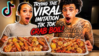 Trying The Viral TIK TOK Imitation Crab Boil !