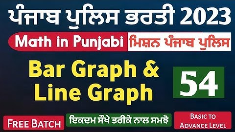 Bar Graph and Line Graph for Punjab Police Constable - Punjab Police Constable New Update Today Mock