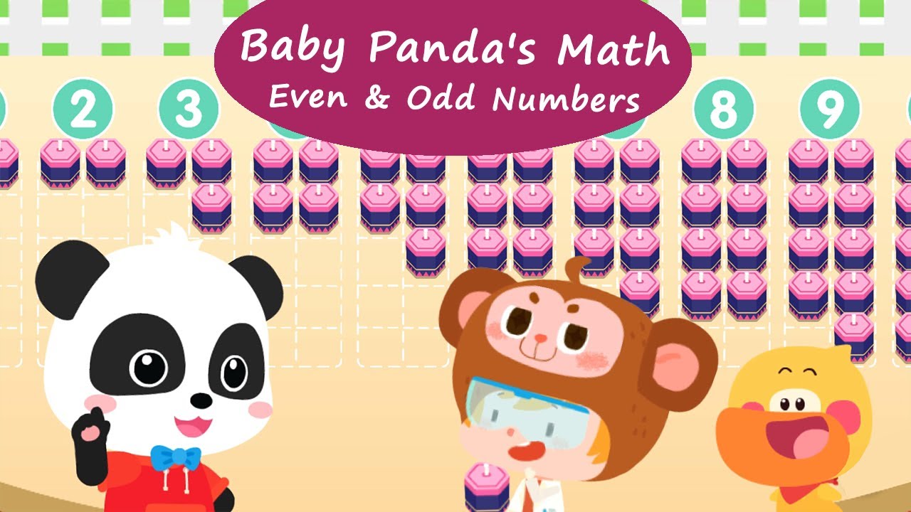 Baby Panda's World Of Math #42 - Learn Even and Odd Numbers with Kiki ...