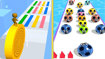 layers roll levels 52 - 53 Vs marble run 3d levels 124 gameplay all levels walkthrough Android ios