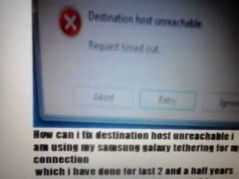 destination host unreachable คือ  Update  How can i fix destination host unreachable