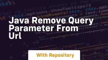java remove query parameter from url