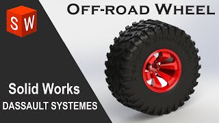Design OffRoad Wheel in SolidWorks 2023