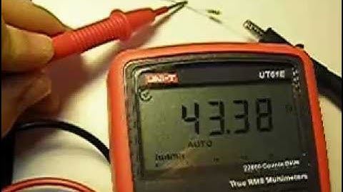 UT61E - Measuring 47R (Autorange test)