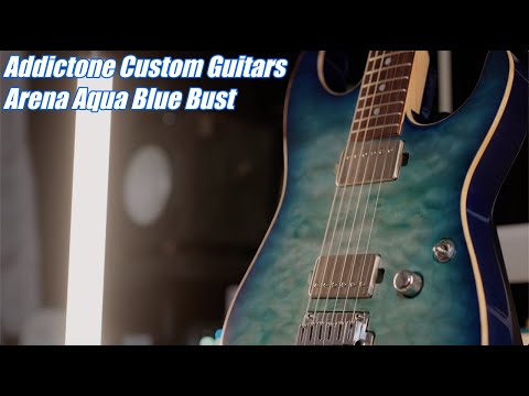 Addictone Custom Guitars Arena Aqua Blue Bust - YouTube