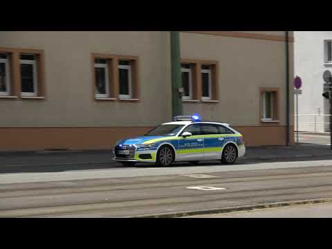 [E-Horn] Polizei Rheinland Pfalz Audi A6 FustW auf Einsatzfahrt in Ludwigshafen