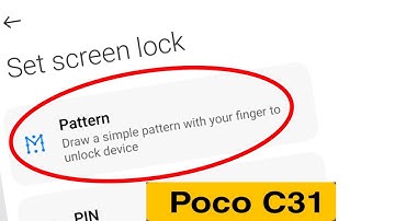 How to Change Pattern Lock in Poco C31 | Poco C31 me Pattern Lock Kaise Set Kare