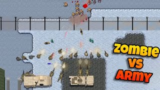 1000 zombies vs army - who win ! 🤯|| rusted warfare mods gameplay