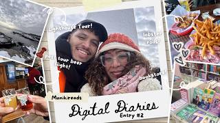a cozy, portland maine vlog (pt. 2) | lighthouses, lobster rolls, & a bookstore!