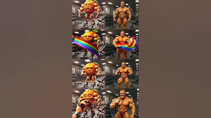 Udin Din Din Dun 🍊vs Real Gym Bro 💪 | Italian Brainrot