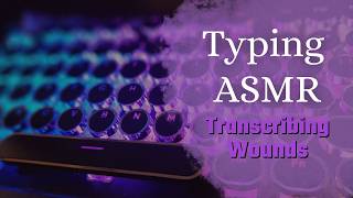⌨️Typing 🎧ASMR🎧 - clickity-clack with ried lightning back-lit typewriter style screenshot 4