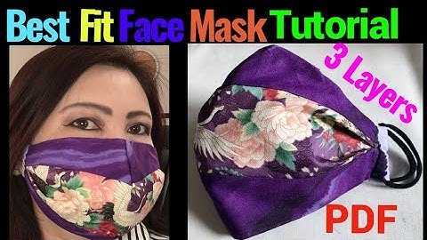 (#222) How To Make The Best Fitted - No Fog On Glasses Face Mask - The Twins Day Face Mask Tutorial
