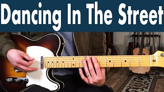 Video thumbnail of "Martha And The Vandellas Dancing In The Street Guitar Lesson + Tutorial + TABS"