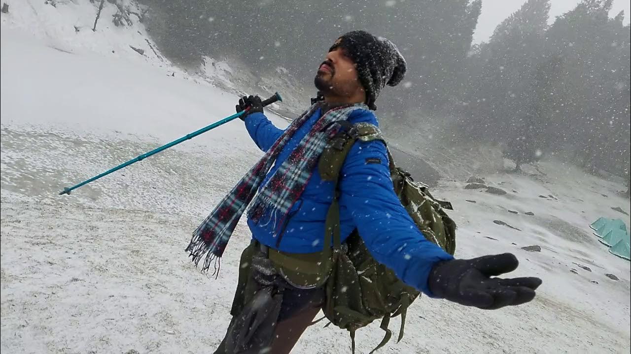 kedarkantha trek snowfall