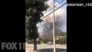 Ontario explosion captures moment fireworks go off