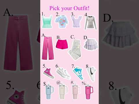 ✨pick a outfit!✨🌷