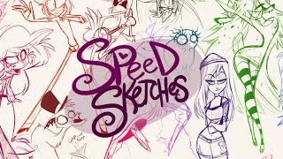 SPEED SKETCHES Livestream Character Requests #1 Vivziepop