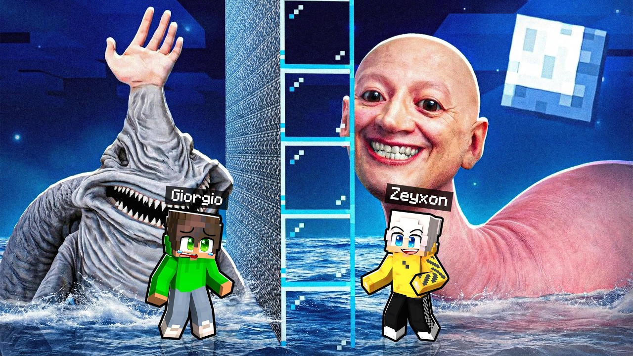 Ho BARATO USANDO lo HUMAN HEAD SEA MONSTER in una BATTAGLIA di MOB MARINI in Minecraft!