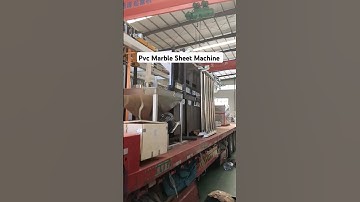 Pvc Marble Sheet Production Line Shipping to Uzbekistan#pvcmarblesheetmachine #pvcwallpanelmachine