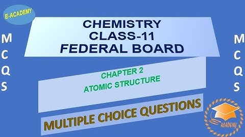 Chemistry-Class-11-Chapter-2-Atomic Structure-MCQs