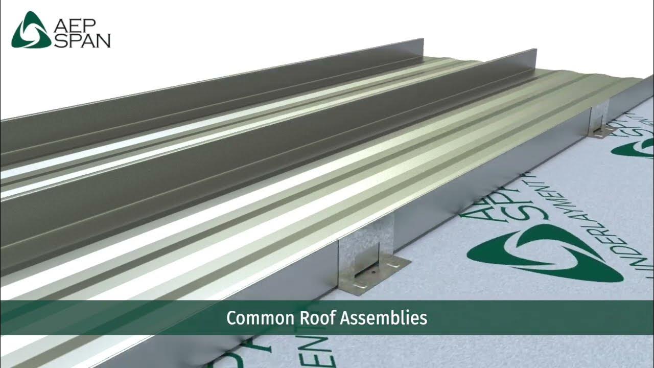 How to install common roof assemblies with aep span metal roofing 3d