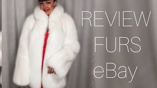 REVIEW - WHITE FOX FUR COAT jacket long FursBerry eBay shop sale furs