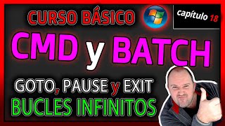 CMD and Batch Course⭐ Chapter 18 - Understanding the GOTO, PAUSE, EXIT and INFINITE LOOP labels a...