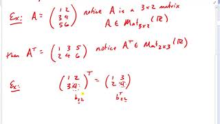 The Matrix Transpose Operation