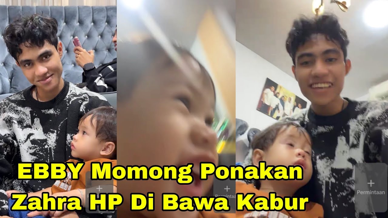EBBY LIVE HP DI BAWA KA*BUR PONAK AN, ZAHRA  GAK BRENTI KETAWA