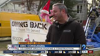 Company installs new roof on Veteran's home