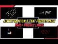 Alight motion 5 text preset pack xml and preset link  srd edits