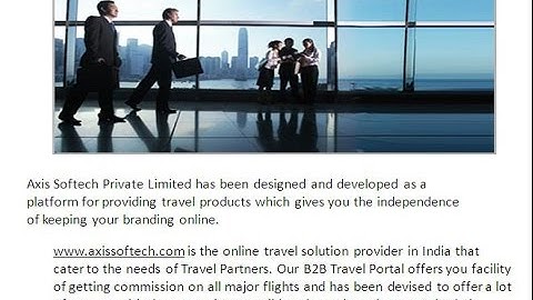 Axis Softech - Travel Portal Development