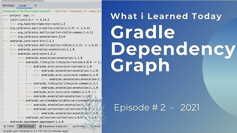 Dependencies Graph in Gradle Android (Ep # 2 What i learned Today)