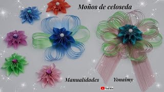 🎀 MOÑOS LINDOS 😍PARA REGALOS  UTILIZANDO  EL CORTADOR DE CELOCEDA.-  GIFT BOWS .