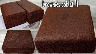 Resep brownies kukus coklat super moist No mixer no dcc
