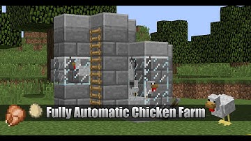 Simple Compact Fully Auto Chicken Farm Tutorial // 1.8 - 1.9