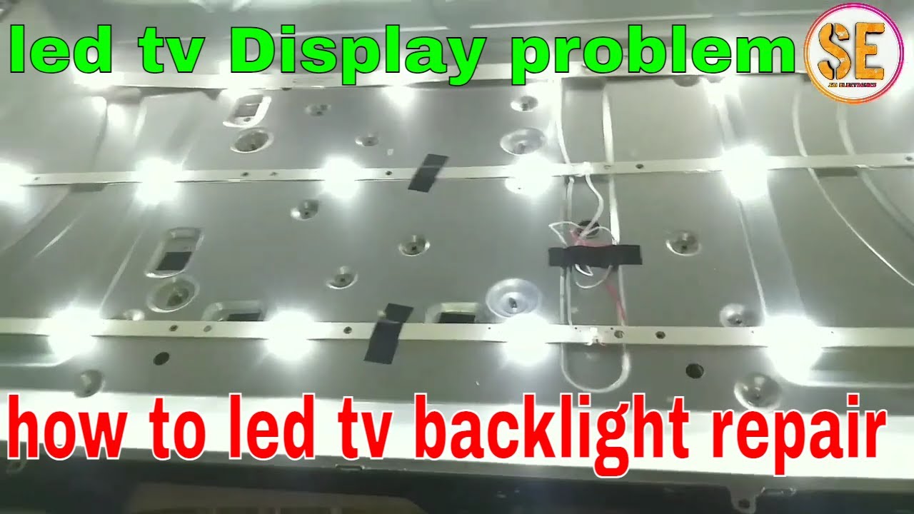 How to led tv backlight repair led tv no display only sound LED TV Display problem 🔥🔥 YouTube