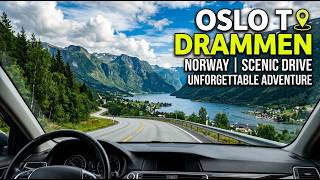 Oslo to Drammen Drive | Exploring Norway’s Breathtaking Scenery (8K)
