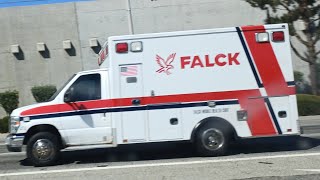 Falck Ambulance 425 responding code 3