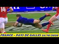 🏉Test Match Rugby 🇫🇷France Pays de Galles🏴󠁧󠁢󠁷󠁬󠁳󠁿 24/10/2020 Full Game Match entier