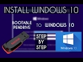 How to install windows 10 by making bootable pendrive Step By Step