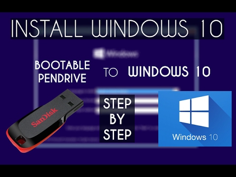 install windows 10 step by step