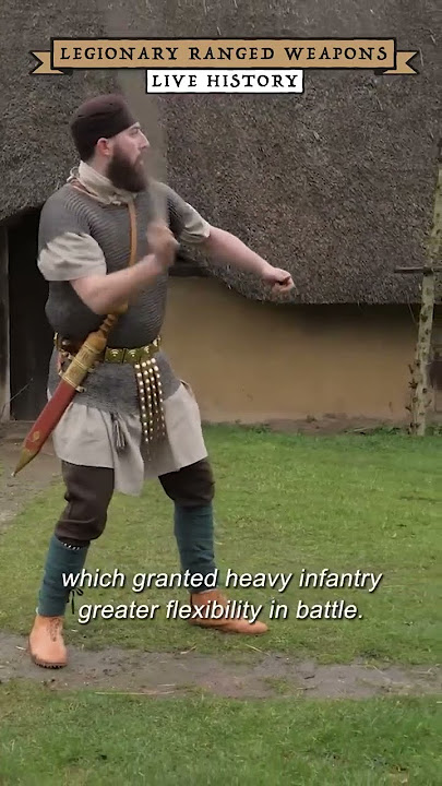 How did Legionaries use ranged weapons? (Pila and Slings) #shorts #history #rome