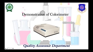 Practical on Demonstration of Colorimeter
