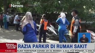 Belasan Nakes Berhamburan Selamatkan Kendaraan saat Dishub Razia Parkir Liar- iNews Siang 01/04 screenshot 3