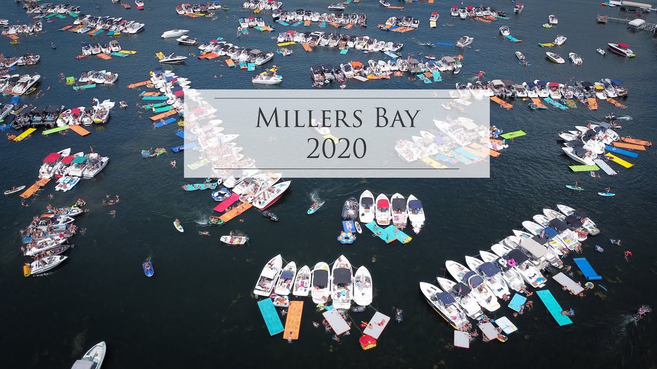 Millers Bay Okoboji IA Fourth of July Drone Video YouTube