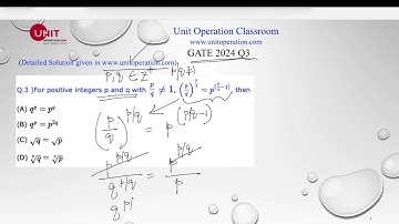 GATE 2024; Q 3: a Short Video on Solution